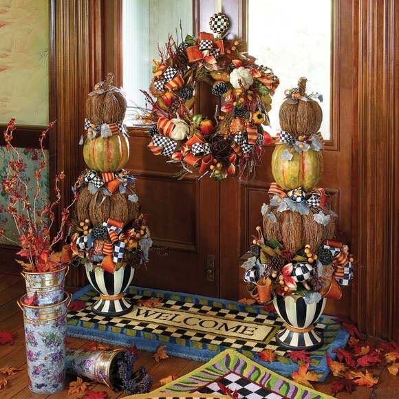 Brand New Mackenzie-Childs Flower Market Galvanized Flower Buckets, Set of 3 - Picture 8 of 10